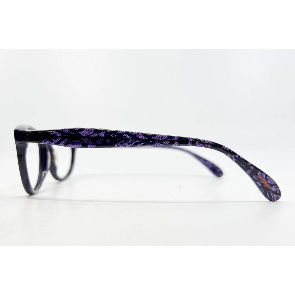 Betseyville Eyeglasses Womens Purple Lace BV108 Cat Eye 53-16-140